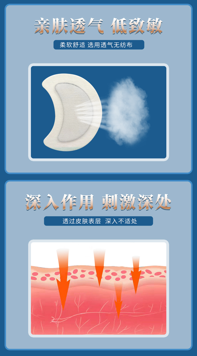 敷貼于淋巴處，親膚舒適透氣